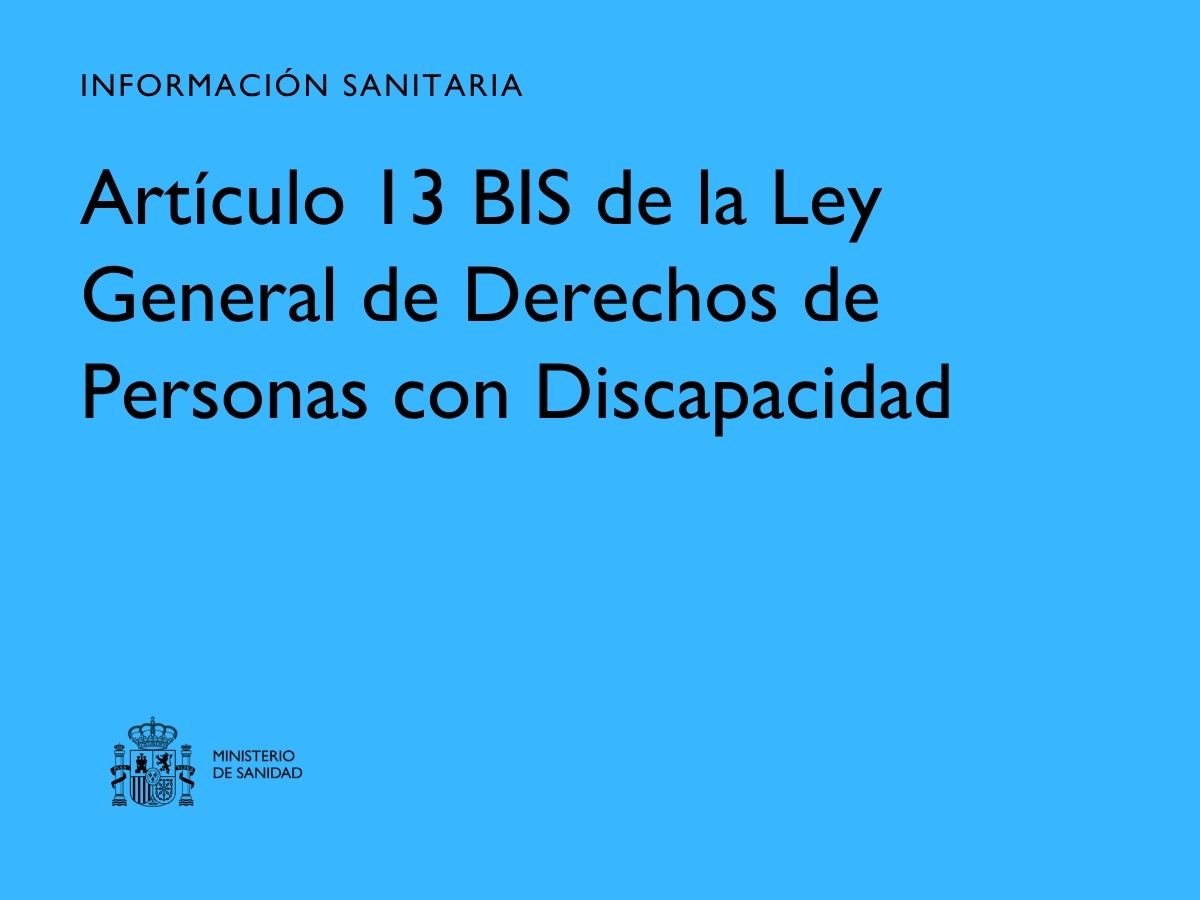 Entra en vigor el artículo 13 bis de la Ley General de Derechos de Personas con Discapacidad sobre salud mental